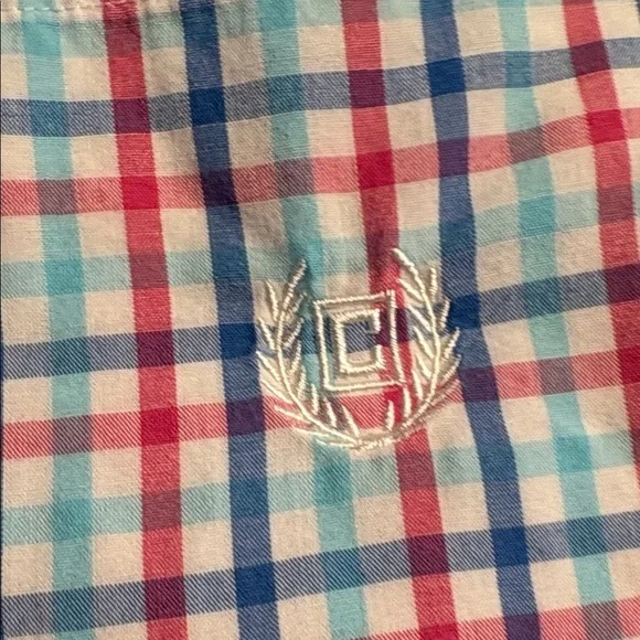 Chaps Red and Blue Plaid Button Down Shirt XXL long sleeve - Picture 4 of 6